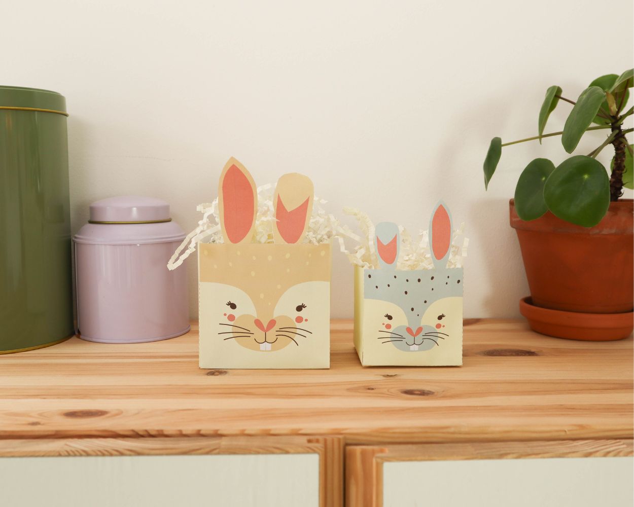 Hasen als Osterkorb Hasen als Osterkorb