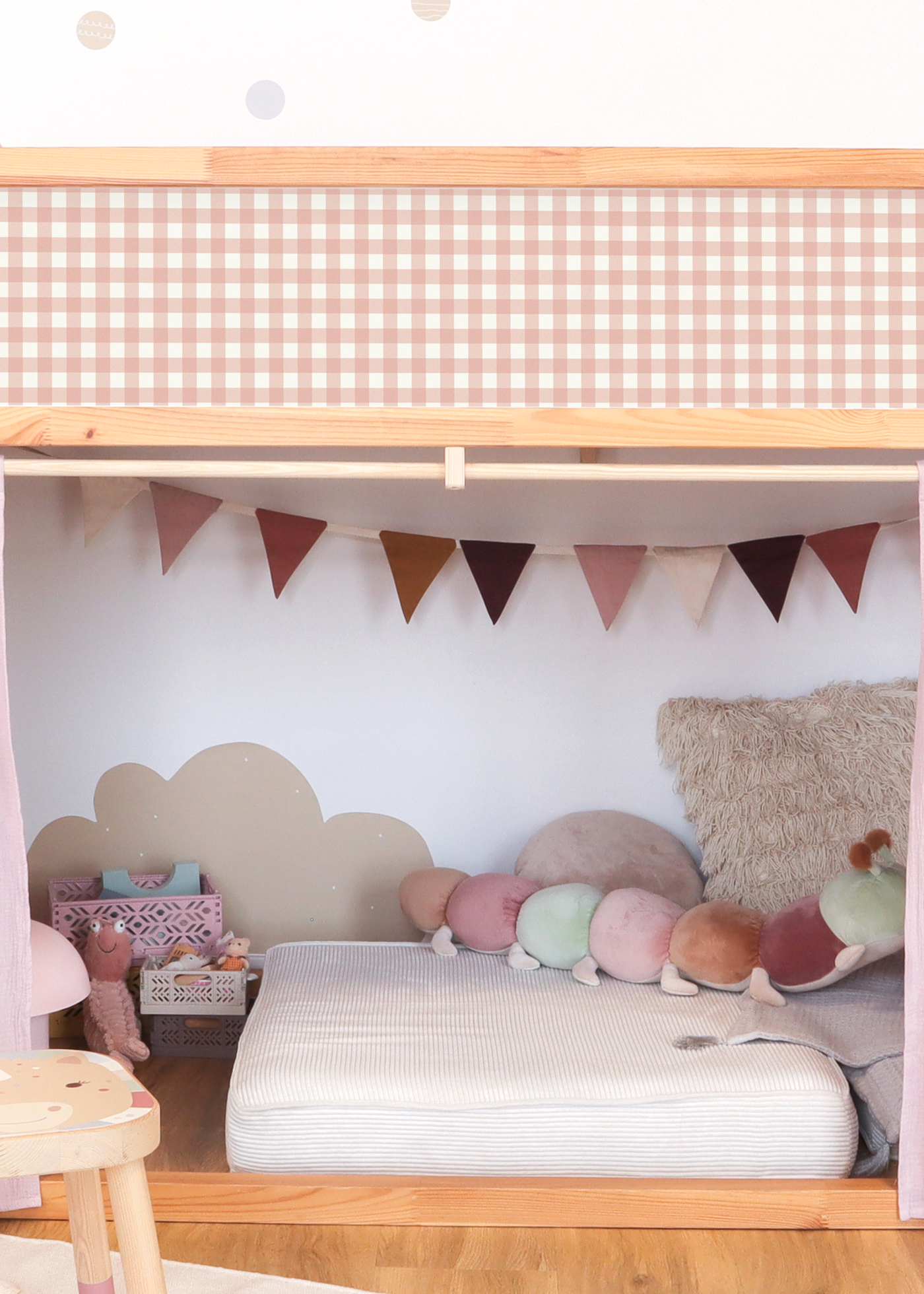 klebefolie ikea kura hochbett vichy karo rosa 5er set 2 klebefolie ikea kura hochbett vichy karo rosa 5er set 2