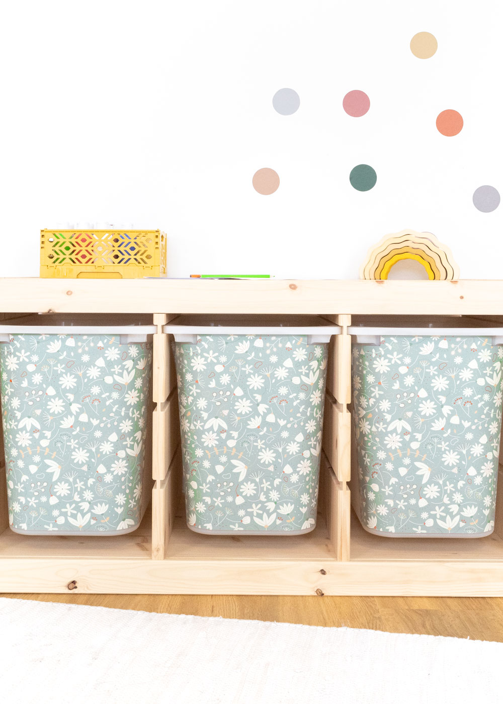 Film adhésif pour l'étagère IKEA TROFAST motif floral vert Ikea Hack IKEA TROFAST boîtes autocollantes  Film adhésif pour l'étagère IKEA TROFAST motif floral vert Ikea Hack IKEA TROFAST boîtes autocollantes
