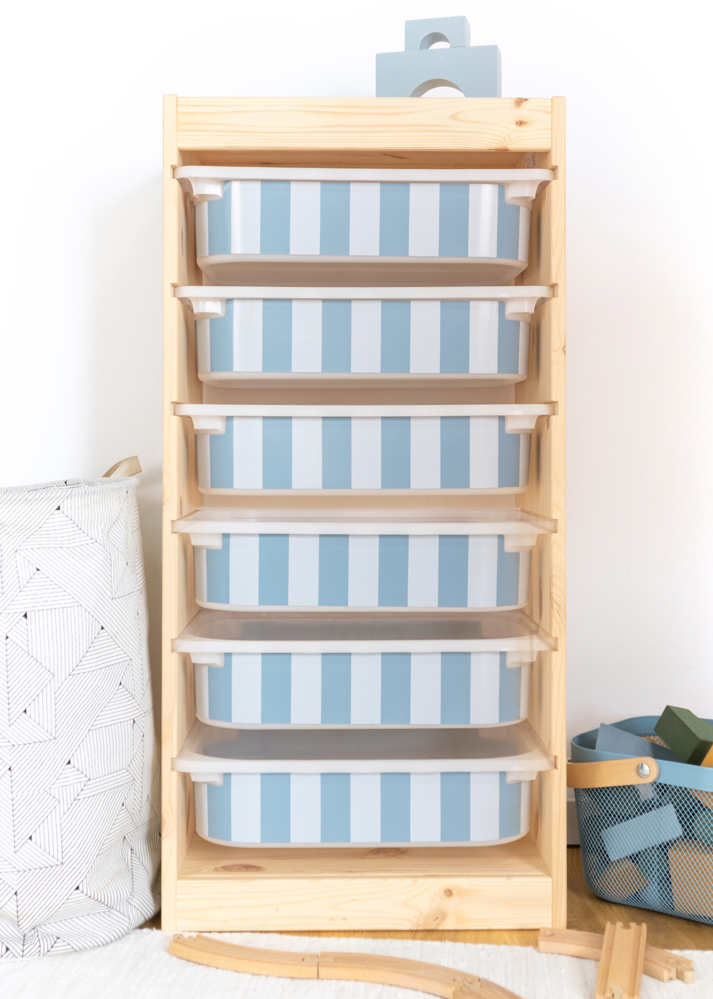 stickerset ikea trofast box klein laengsseite streifig nordisch Blau 3er set 3 stickerset ikea trofast box klein laengsseite streifig nordisch Blau 3er set