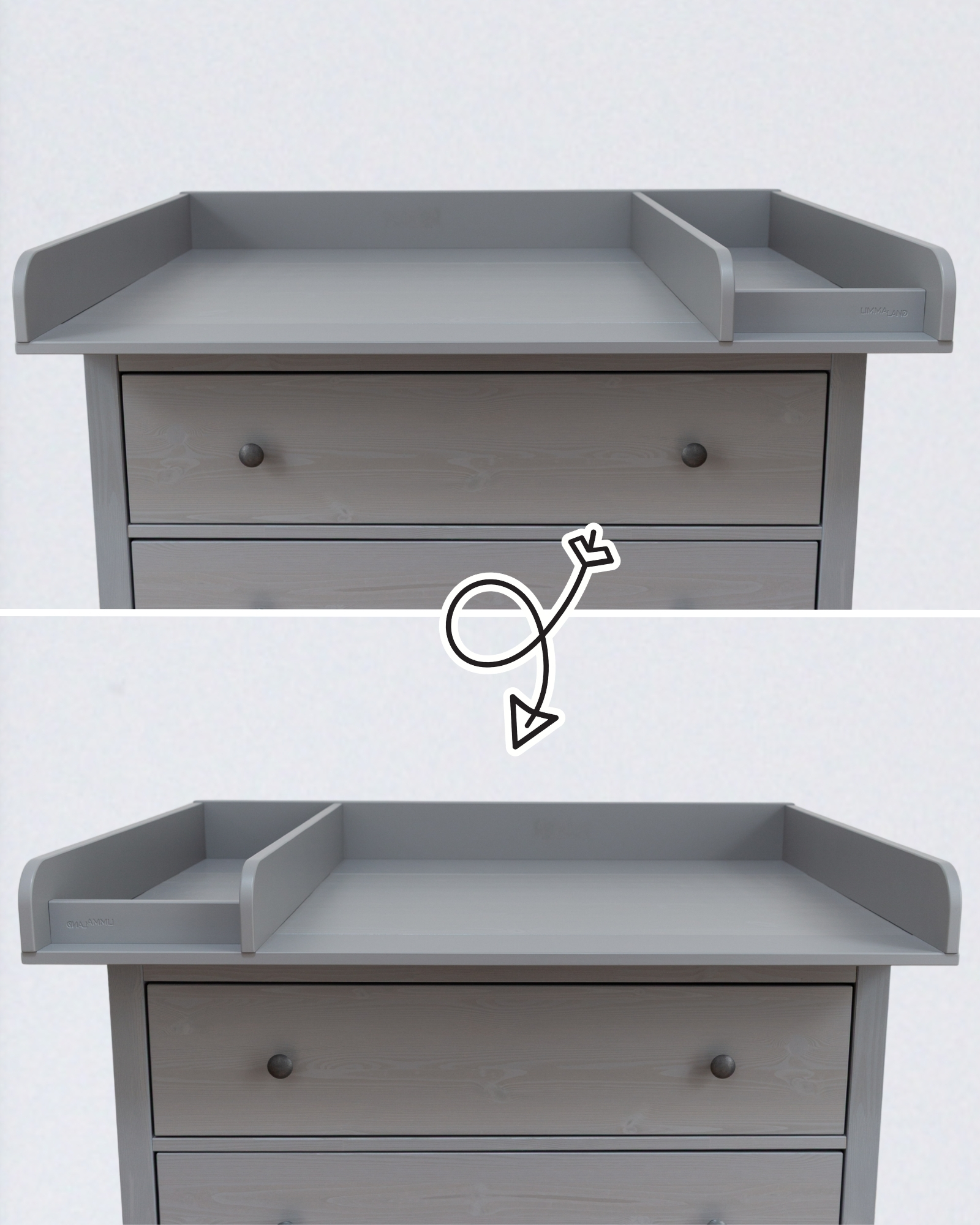 wickelkommode ikea hemnes 108 set grau komfort eukalyptus light 16