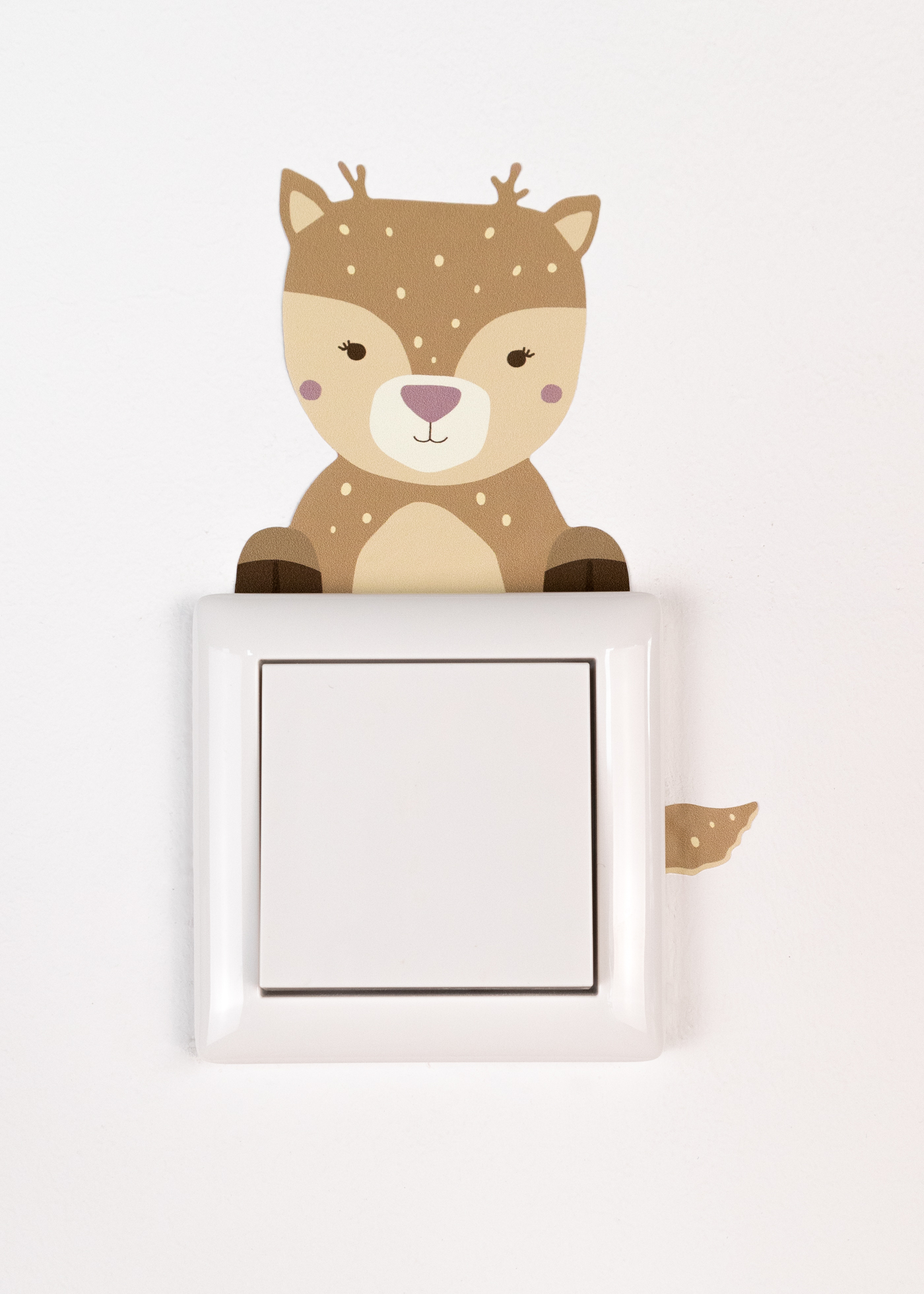 Lichtschalter Sticker mit Tiermotiv Reh Lichtschalter Sticker mit Tiermotiv Reh