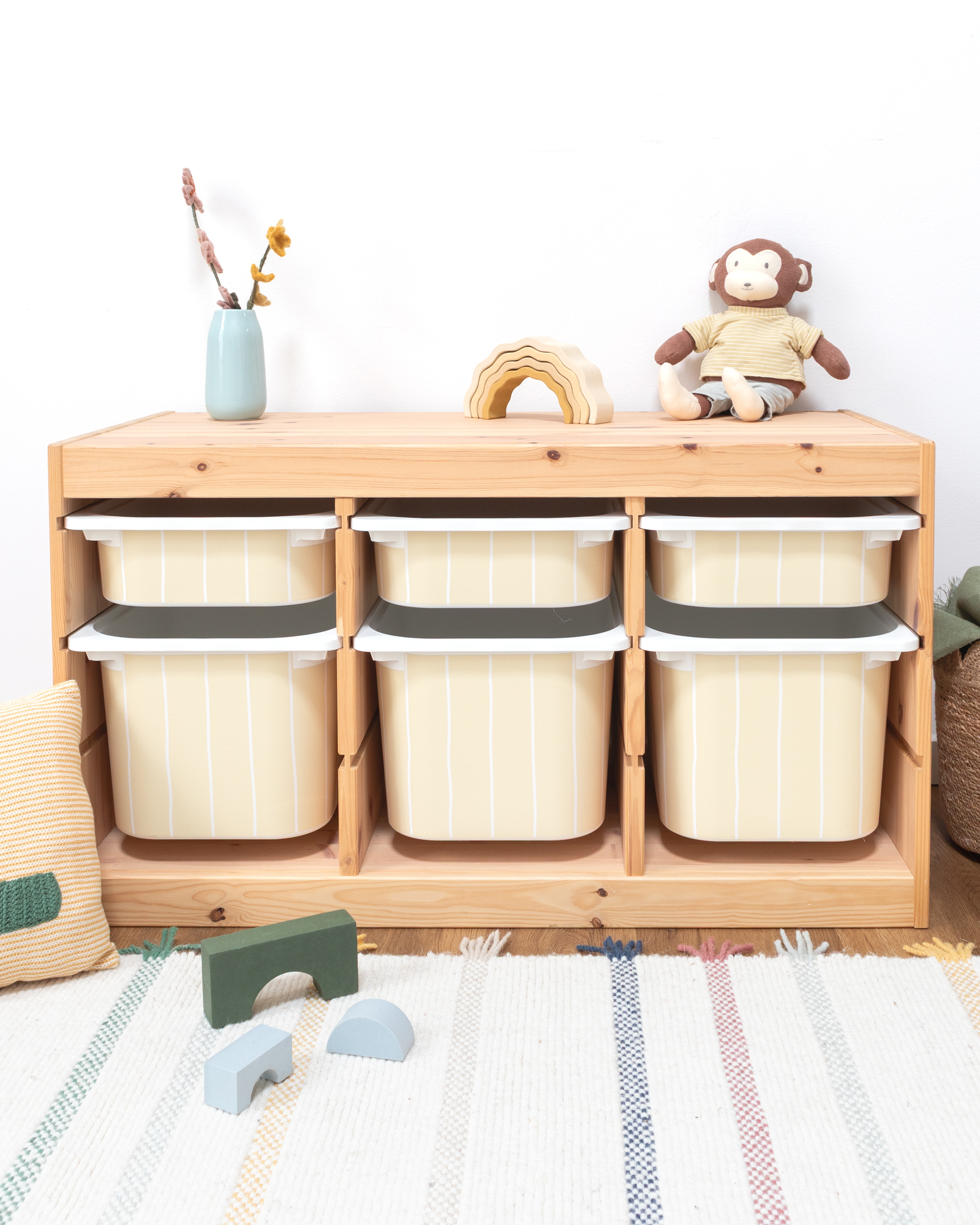 klebefolie ikea trofast box klein kopfseite linie buttergelb 0 klebefolie ikea trofast box klein kopfseite linie buttergelb 0