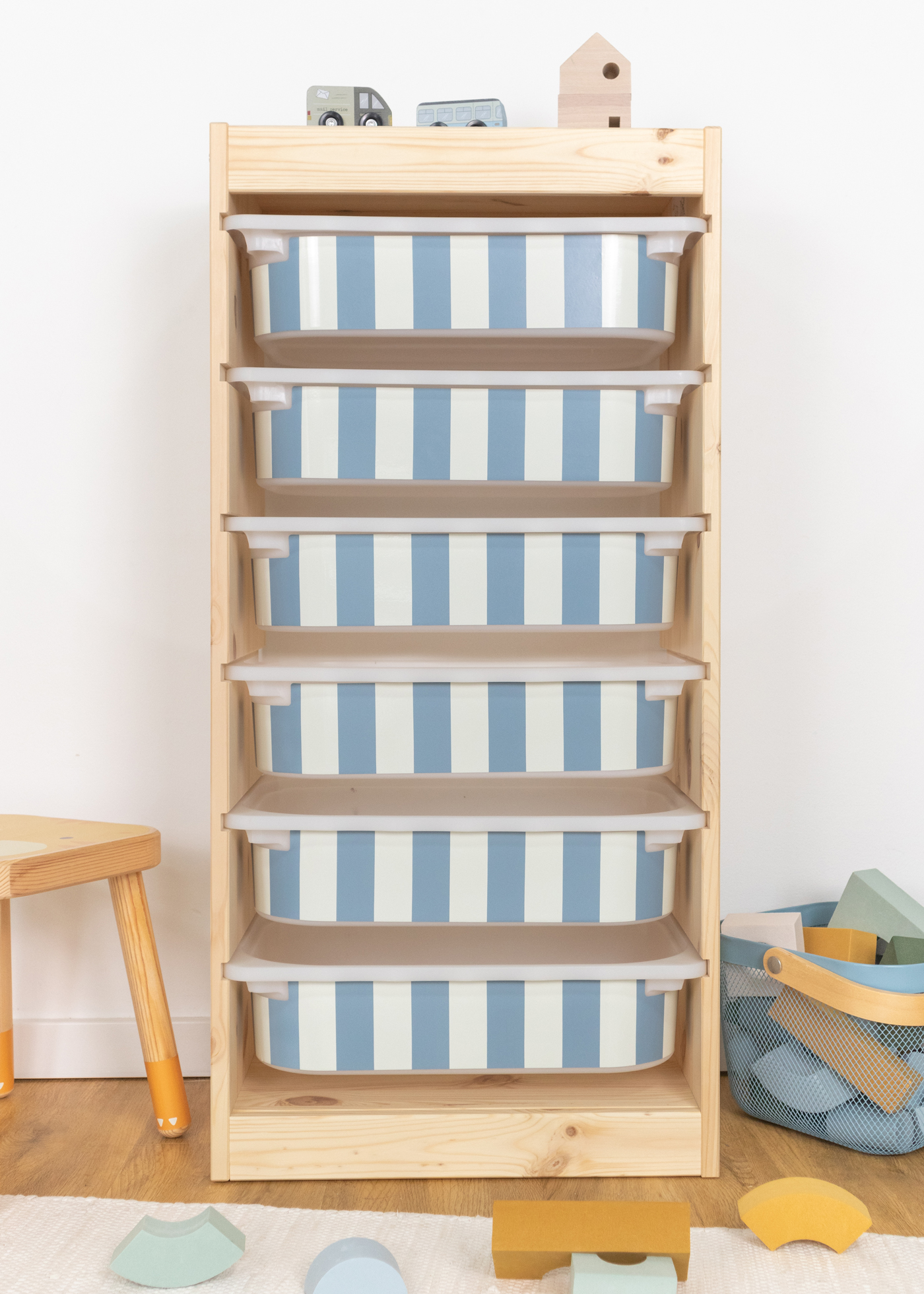 stickerset ikea trofast box klein laengsseite vichy streifig nordisch Blau 3er set 3 stickerset ikea trofast box klein laengsseite vichy streifig nordisch Blau 3er set