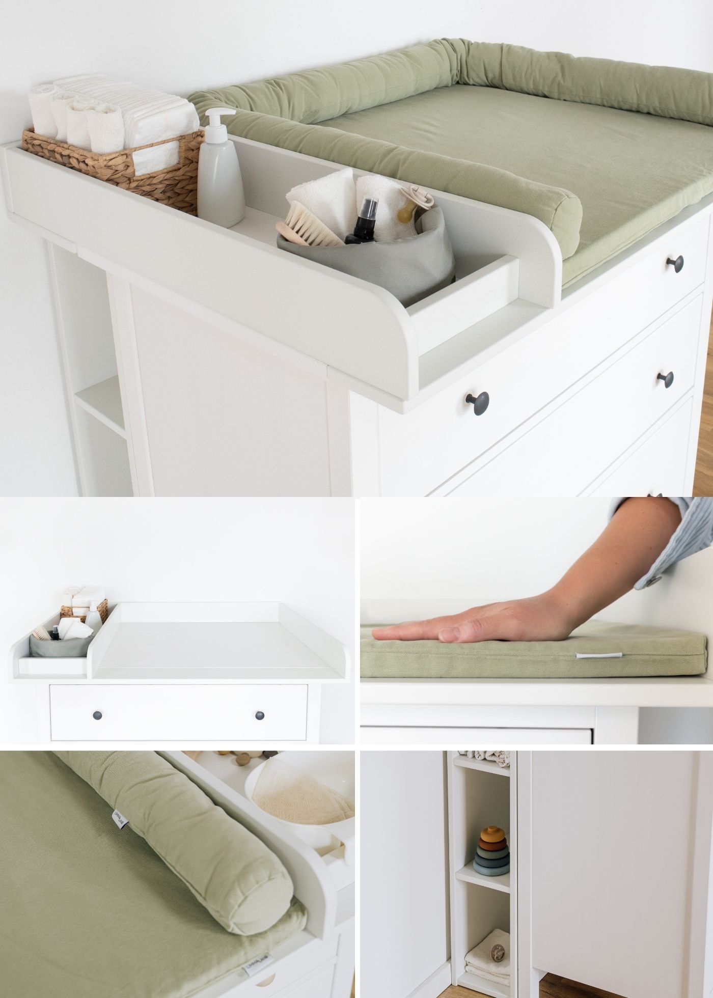 Set pour IKEA HEMNES comme commode à langer en eucalyptus (6 produits)