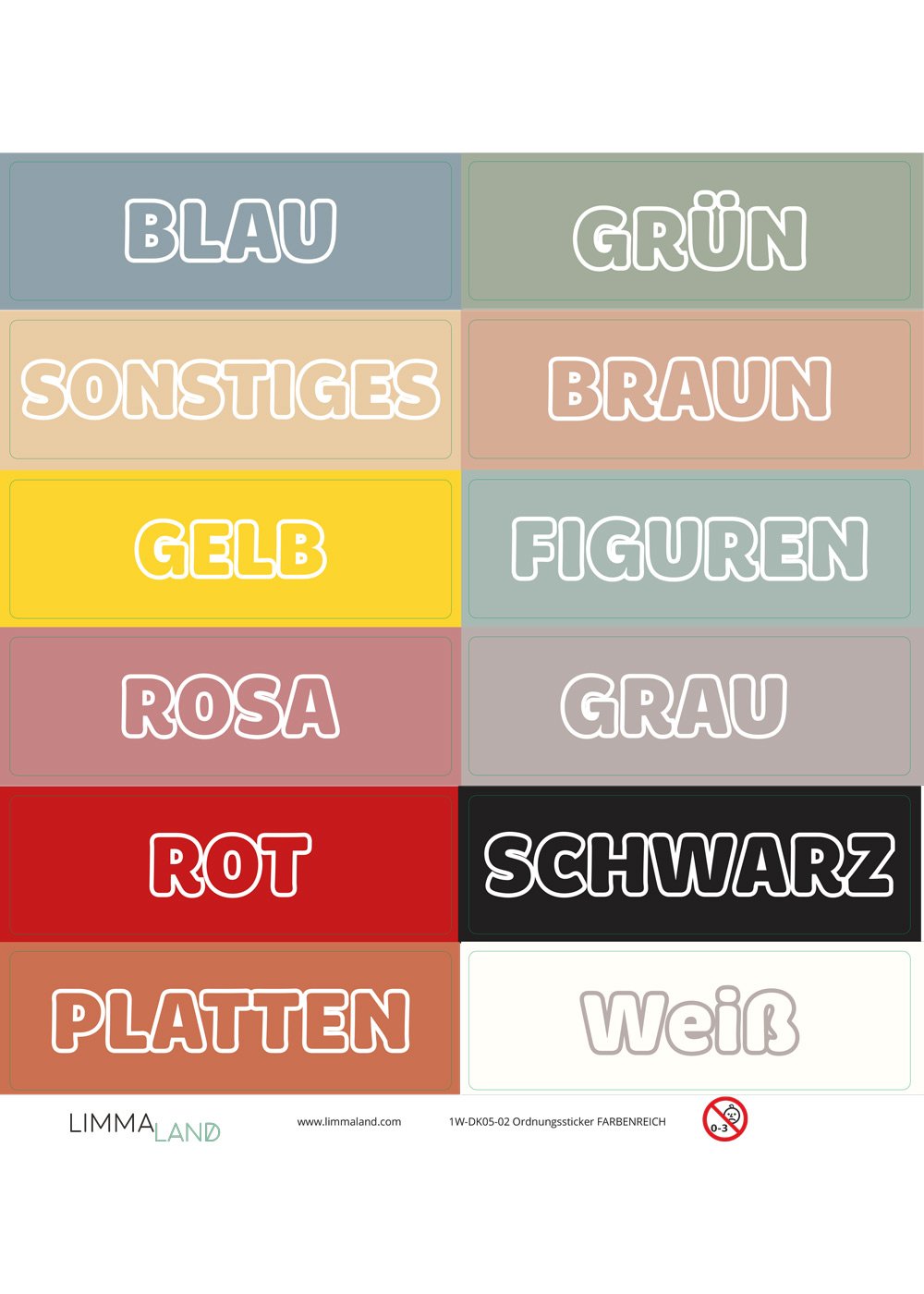 stickerset ikea trofast farbenreich 6