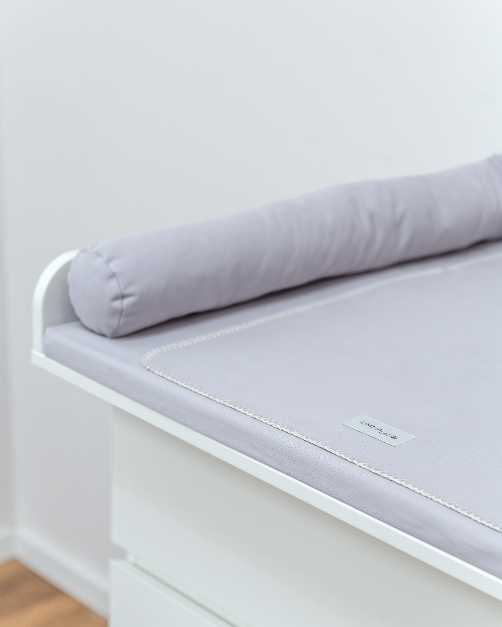 Schlafsofa, Kinderbett, Kissenrolle, grau, Bettwäsche