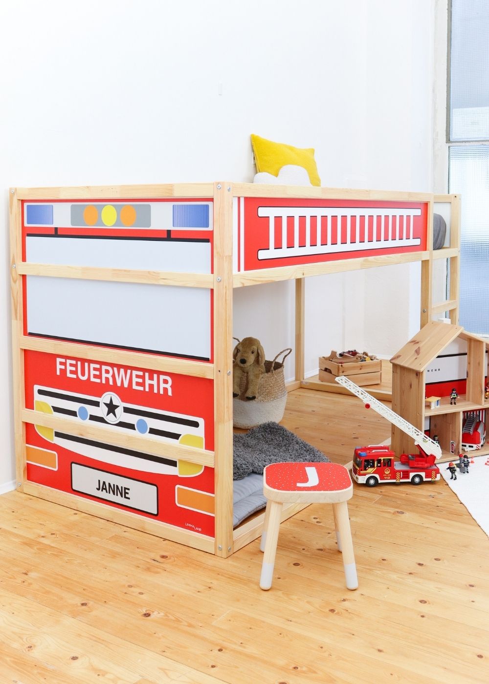 Kinderzimmer Jungen Feuerwehrbett Kinderzimmer Jungen Feuerwehrbett
