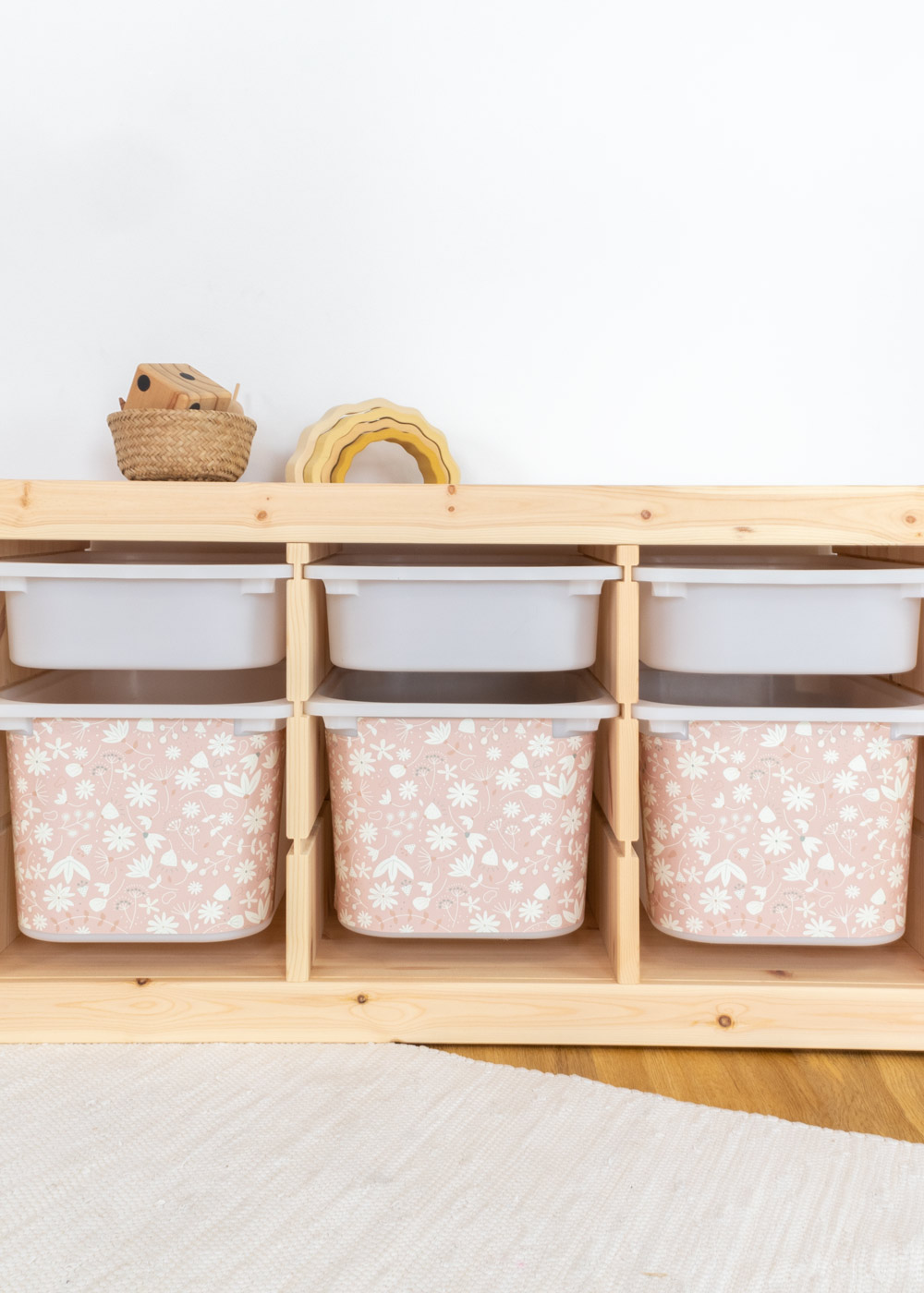 stickerset ikea trofast box mittel blumig blush 3er set 0 stickerset ikea trofast box mittel blumig blush 3er set 0