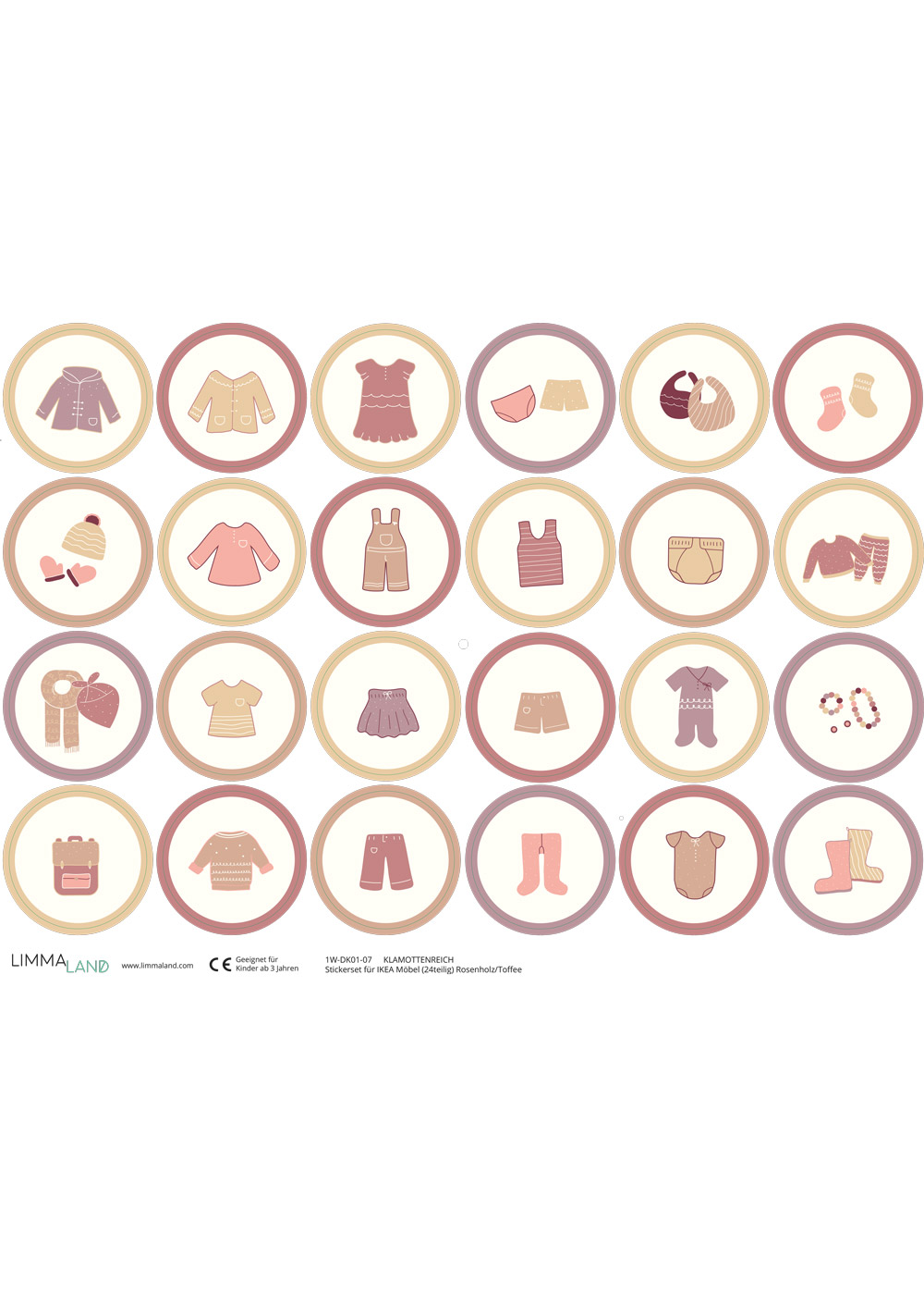 stickerset ikea moebel klamottenreich rosenholz toffee 9