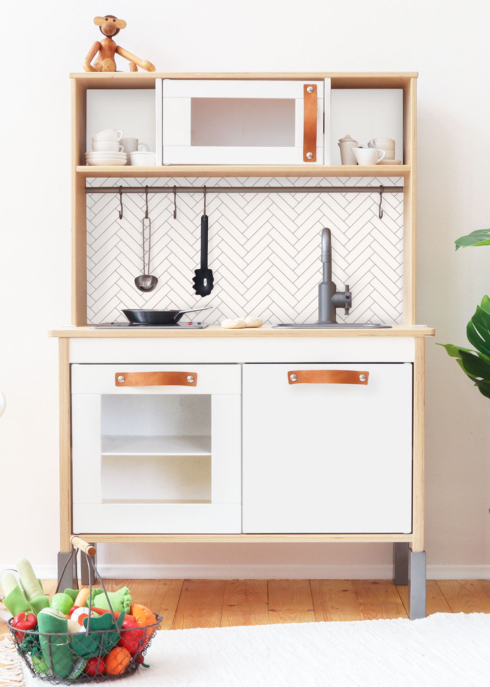 Ikea Duktig Kinderküche Kachla Fiskben weiss Frontansicht Ikea Duktig Kinderküche Kachla Fiskben weiss Frontansicht