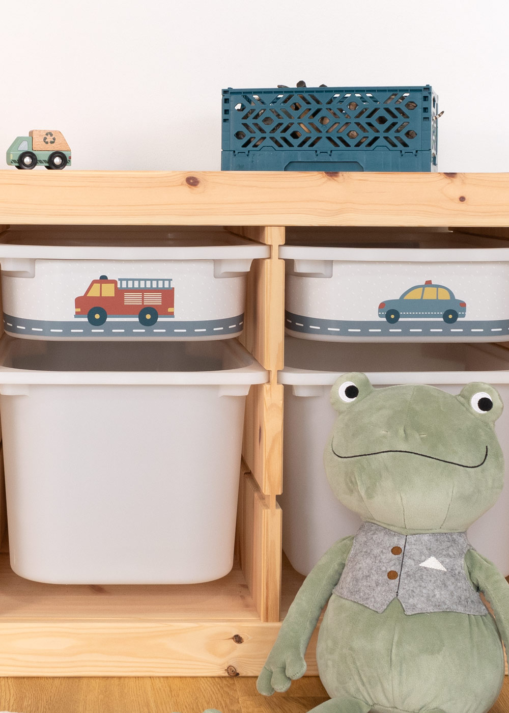 Klebefolien mit Automotiv für Ikea Trofast Boxen Trofast Ikea Aufbewahrungsboxen mit Limmaland Klebefolie mit Automotiven verschönern