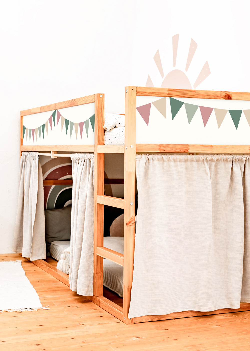 gardine ikea kura bett lille hule wollweiss zwei 3 gardine ikea kura bett lille hule wollweiss zwei 3
