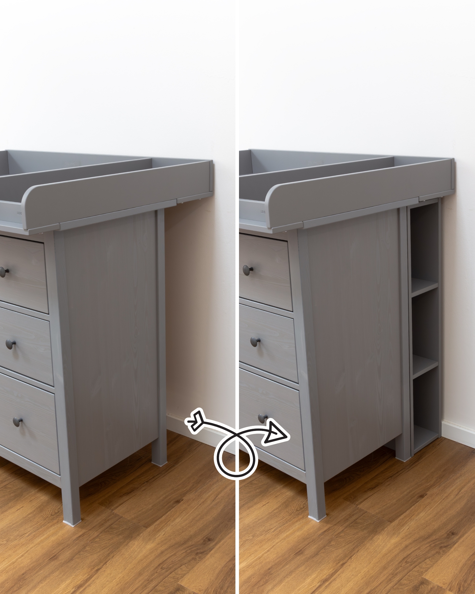 wickelkommode ikea hemnes 108 set grau komfort soft grey 5