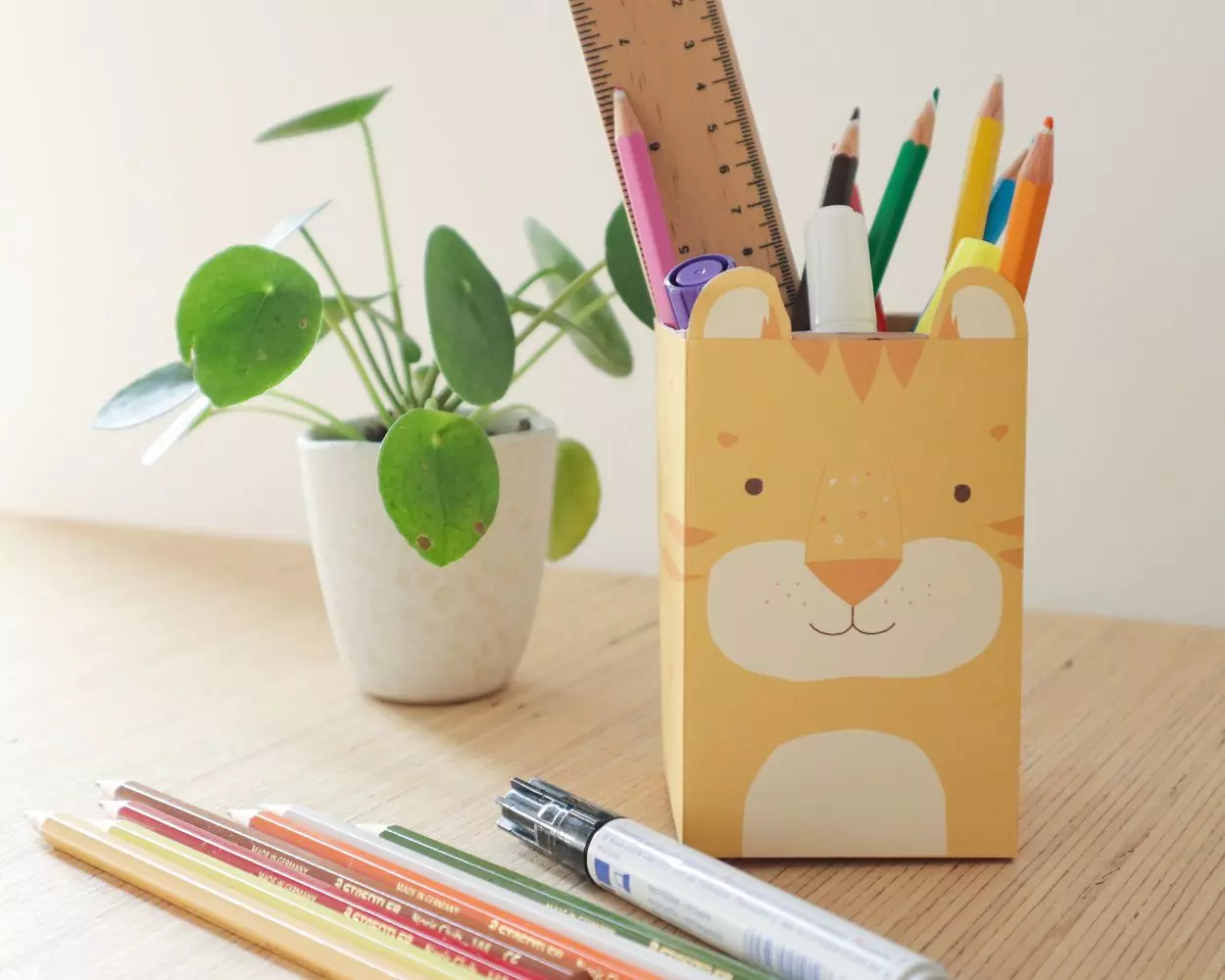 DIY adorable pot à crayons motif animal