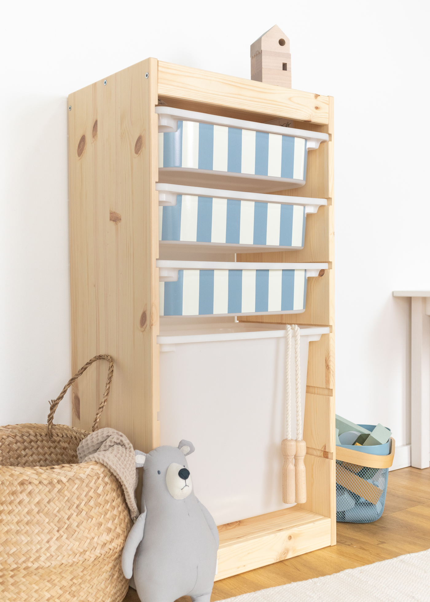 stickerset ikea trofast box klein laengsseite vichy streifig nordisch Blau 3er set 4 stickerset ikea trofast box klein laengsseite vichy streifig nordisch Blau 3er set