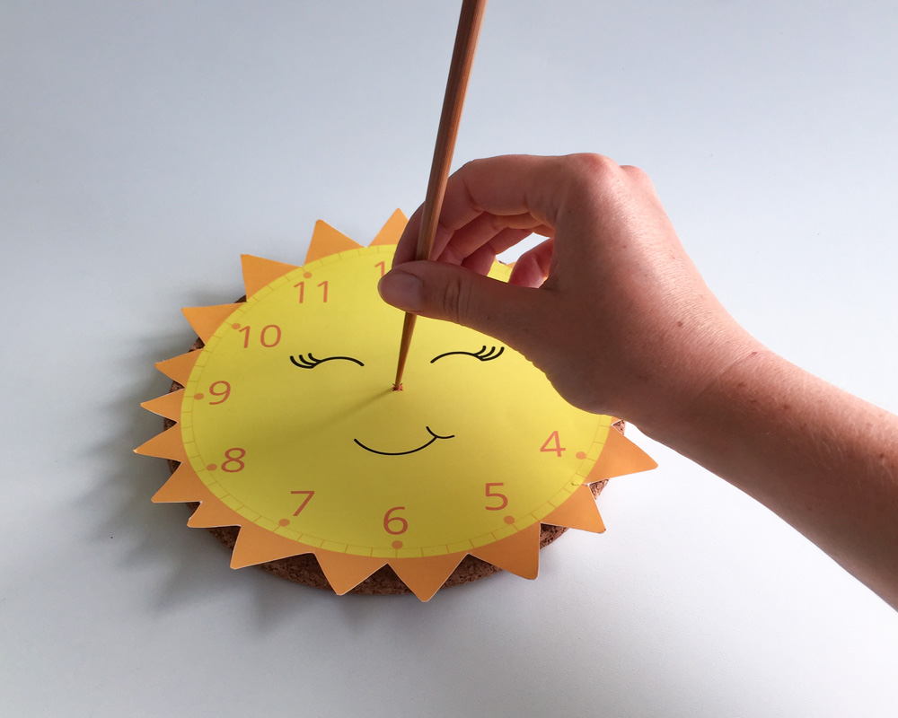 Sonnenuhr basteln Sonnenuhr basteln