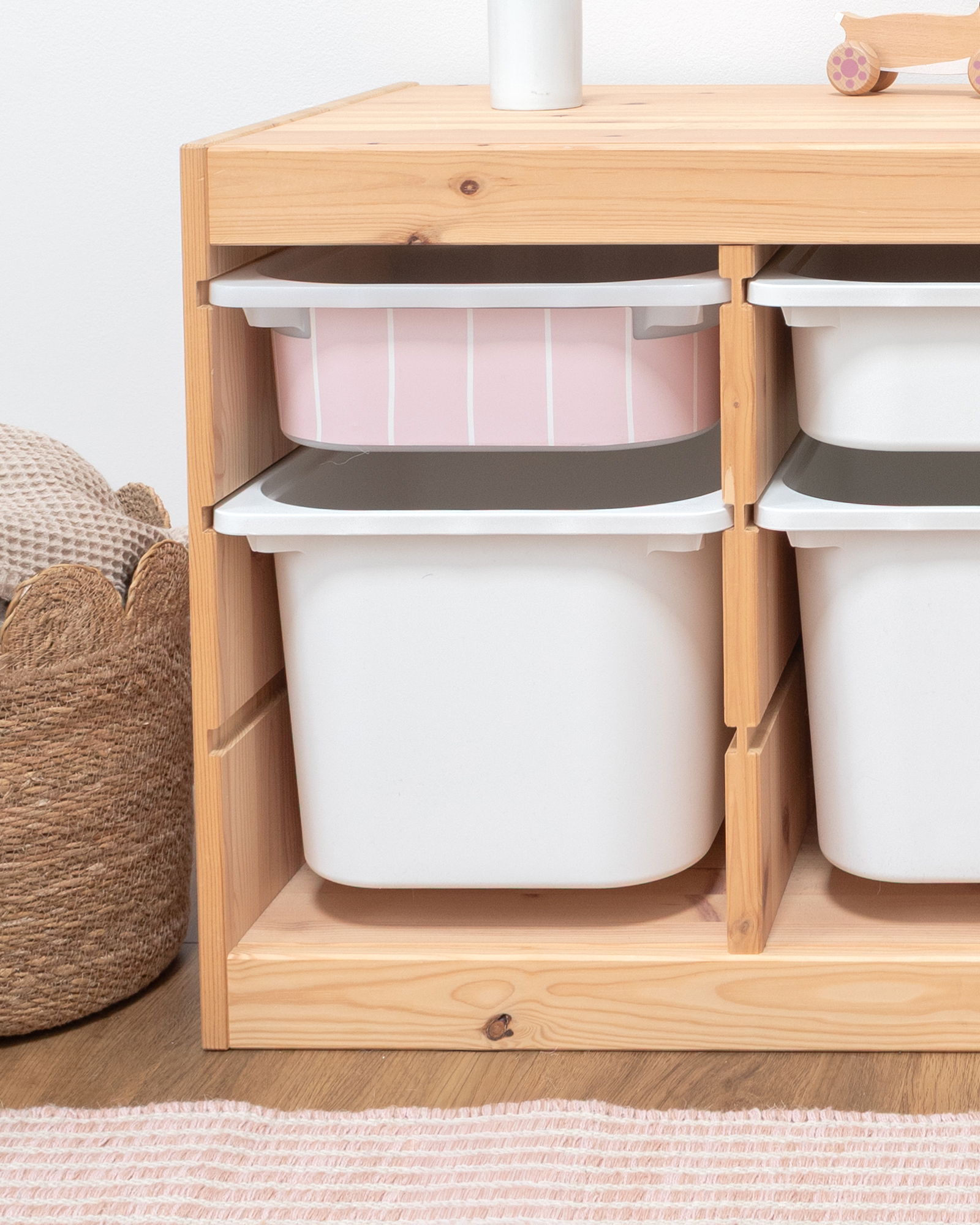 klebefolie ikea trofast box klein kopfseite linie marshmallow 2