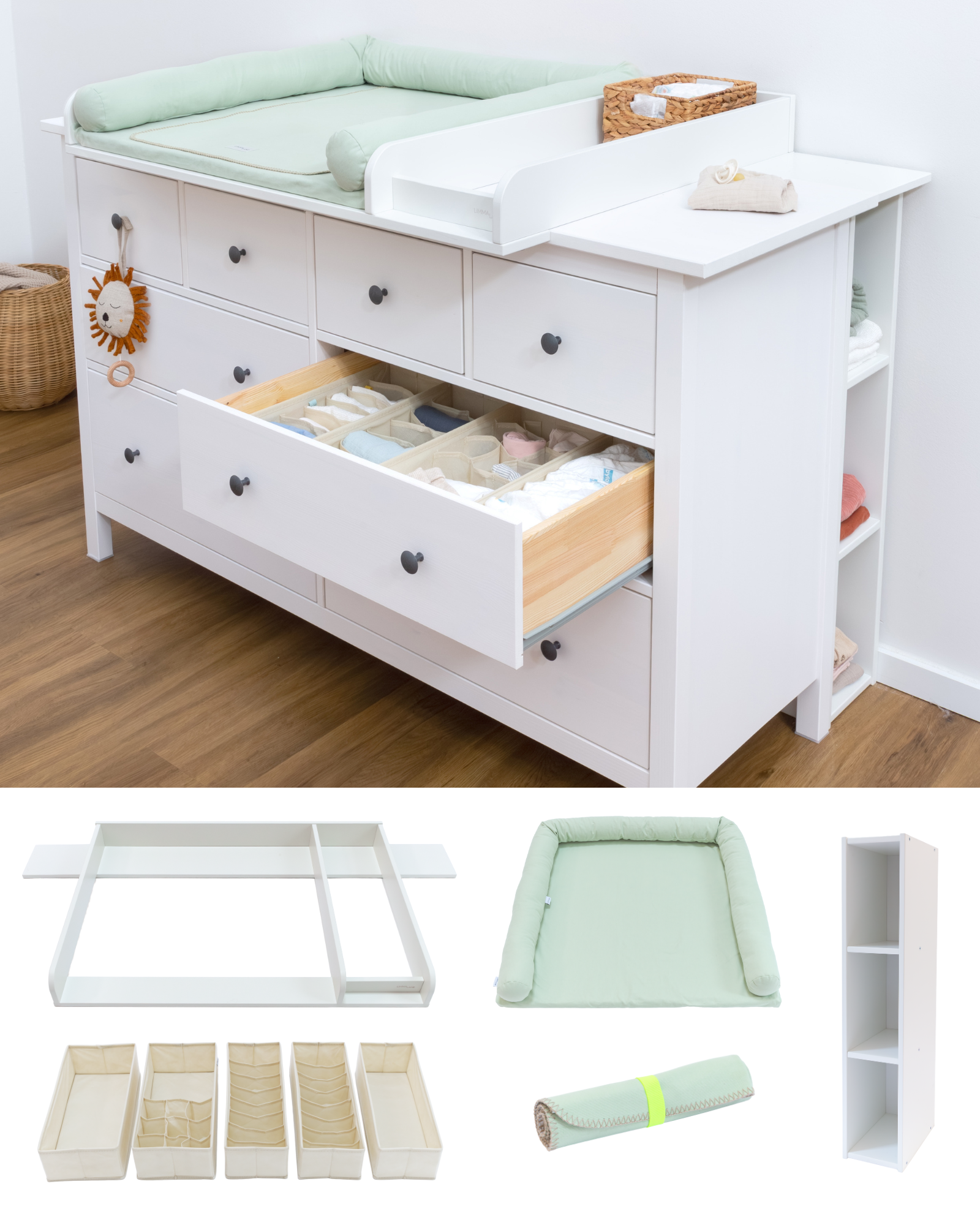 wickelkommode ikea hemnes 160 set premium eukalyptus light 00