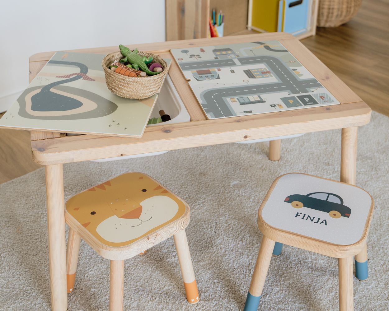 IKEA Hack IKEA FLISAT Spieltisch Spielstraße und Safari IKEA Hack IKEA FLISAT Spieltisch Spielstraße und Safari